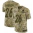 Nike Pittsburgh Steelers #26 Mark Barron Camo Mens Stitched NFL Limited 2018 Salute To Service Jersey