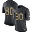 Nike San Francisco 49ers #80 Jerry Rice Black Mens Stitched NFL Limited 2016 Salute to Service Jersey