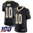 Nike New Orleans Saints #10 TreQuan Smith Black Team Color Mens Stitched NFL 100th Season Vapor Limited Jersey