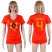 Womens Belgium #4 Kompany Red Home Soccer Country Jersey