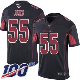 Nike Arizona Cardinals #55 Chandler Jones Black Mens Stitched NFL Limited Rush 100th Season Jersey