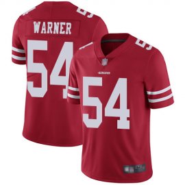 Nike San Francisco 49ers #54 Fred Warner Red Team Color Mens Stitched NFL Vapor Untouchable Limited Jersey