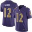 Nike Baltimore Ravens #12 Jaleel Scott Purple Mens Stitched NFL Limited Rush Jersey