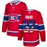 Adidas Montreal Canadiens #37 Keith Kinkaid Red Home Authentic USA Flag Stitched Youth NHL Jersey