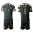 Italy #1 Buffon Black Goalkeeper Soccer Country Jersey