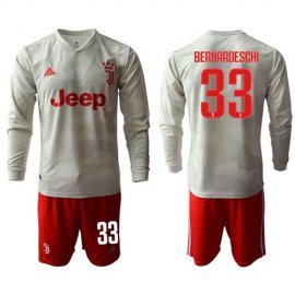 Juventus #33 Bernardeschi Away Long Sleeves Soccer Club Jersey