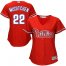 Philadelphia Phillies #22 Andrew McCutchen Red Alternate Womens Stitched MLB Jersey