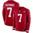Nike San Francisco 49ers #7 Colin Kaepernick Red Team Color Mens Stitched NFL Limited Therma Long Sleeve Jersey