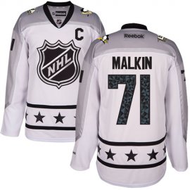 Pittsburgh Penguins #71 Evgeni Malkin White 2017 All-Star Metropolitan Division Womens Stitched NHL Jersey
