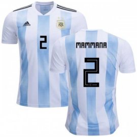 Argentina #2 Mammana Home Kid Soccer Country Jersey