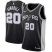 Mens Nike San Antonio Spurs #20 Manu Ginobili Black NBA Swingman Icon Edition Jersey