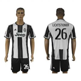 Juventus #26 Lichtsteiner Home Soccer Club Jersey