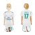 Real Madrid #17 Lucas V. White Home Kid Soccer Club Jersey