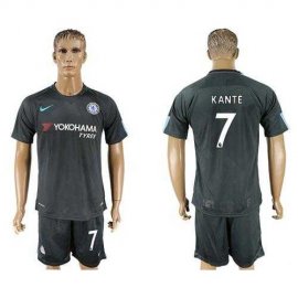 Chelsea #7 Kante Black Soccer Club Jersey