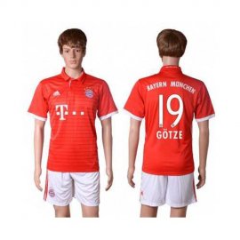 Bayern Munchen #19 Gotze Home Soccer Club Jersey