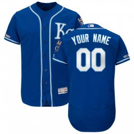 Kansas City Royals Majestic Alternate Authentic Collection Flex Base Custom Jersey Royal