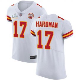 Nike Kansas City Chiefs #17 Mecole Hardman White Mens Super Bowl LV Bound Stitched NFL New Elite Jersey