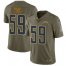 Nike Los Angeles Chargers #59 Nick Vigil Olive Mens Stitched NFL Limited 2017 Salute To Service Jersey