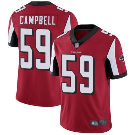 Nike Atlanta Falcons #59 DeVondre Campbell Red Team Color Mens Stitched NFL Vapor Untouchable Limited Jersey