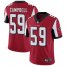 Nike Atlanta Falcons #59 DeVondre Campbell Red Team Color Mens Stitched NFL Vapor Untouchable Limited Jersey