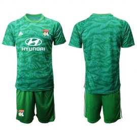 Lyon Blank Green Goalkeeper Soccer Club Jersey