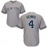 New York Yankees #4 Lou Gehrig Grey Cool Base Stitched Youth MLB Jersey