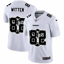 Las Vegas Raiders #82 Jason Witten White Mens Nike Team Logo Dual Overlap Limited NFL Jersey