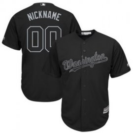 Washington Nationals Majestic 2019 Players Weekend Cool Base Roster Custom Jersey Black