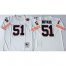 Mitchell&Ness Chicago Bears #51 Dick Butkus White Big No. Throwback Stitched NFL Jersey