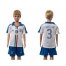 Italy #3 Chiellini White Away Kid Soccer Country Jersey
