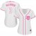 Minnesota Twins #3 Harmon Killebrew White/Pink Fashion Womens Stitched MLB Jersey