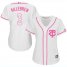 Minnesota Twins #3 Harmon Killebrew White/Pink Fashion Womens Stitched MLB Jersey