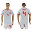 Spain #4 Bartra Away Soccer Country Jersey