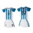 Argentina #19 Banega Home Kid Soccer Country Jersey