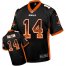 Nike Cincinnati Bengals #14 Andy Dalton Black Team Color Mens Stitched NFL Elite Drift Fashion Jersey