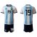 Argentina #19 Banega Home Soccer Country Jersey