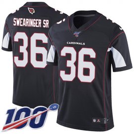 Nike Arizona Cardinals #36 D.J. Swearinger Sr. Black Alternate Mens Stitched NFL 100th Season Vapor Limited Jersey