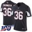 Nike Arizona Cardinals #36 D.J. Swearinger Sr. Black Alternate Mens Stitched NFL 100th Season Vapor Limited Jersey