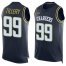 Nike Los Angeles Chargers #99 Jerry Tillery Navy Blue Team Color Mens Stitched NFL Limited Tank Top Jersey