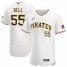 Pittsburgh Pirates #55 Josh Bell Mens Nike White Home 2020 Authentic Player MLB Jersey