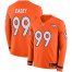 Nike Denver Broncos #99 Jurrell Casey Orange Team Color Mens Stitched NFL Limited Therma Long Sleeve Jersey