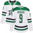 Adidas Dallas Stars #9 Mike Modano White Road Authentic Womens Stitched NHL Jersey
