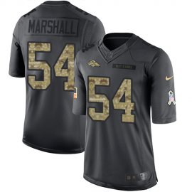 Nike Denver Broncos #54 Brandon Marshall Black Mens Stitched NFL Limited 2016 Salute to Service Jersey