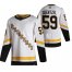 Pittsburgh Penguins #59 Jake Guentzel White Mens Adidas 2020-21 Reverse Retro Alternate NHL Jersey