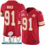 Nike Kansas City Chiefs #91 Derrick Nnadi Red Super Bowl LIV 2020 Team Color Youth Stitched NFL Vapor Untouchable Limited Jersey