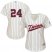 Minnesota Twins #24 C.J. Cron Cream Strip Alternate Womens Stitched MLB Jersey
