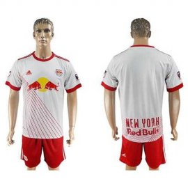 Red Bull Blank White Home Soccer Club Jersey