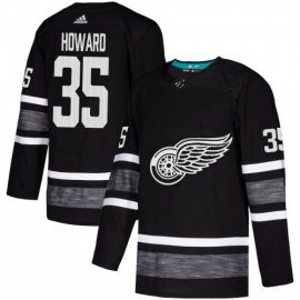 Adidas Detroit Red Wings #35 Jimmy Howard Black Authentic 2019 All-Star Stitched NHL Jersey
