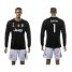 Juventus #1 Buffon Black Goalkeeper Long Sleeves Soccer Club Jersey
