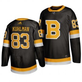 Adidas Boston Bruins #83 Karson Kuhlman Black 2019-20 Authentic Third Stitched NHL Jersey